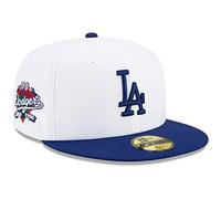 New Era Gorra 59Fifty Fitted - 100th Aniversary LA Dodgers, Blanco, 59-60