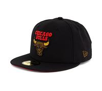 New Era Gorra 59FIFTY NFL NBA MLB Limited Edition para hombre, Chicago Bulls Black V2, 56-57