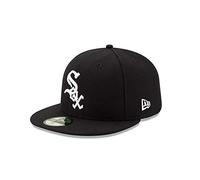 New Era Gorra 59Fifty TSF White SoxEra Hombre - de Baseball Fitted Cap Cerrado por atrás, con Visera Invierno Otoño Primavera Verano Verano/Invierno - 6 7/8 (54,9 cm) Negro