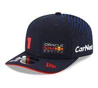 New Era Gorra 9Fifty con cierre a presión, diseño de Red Bull Racing Max Verstappen, azul marino, S-M