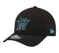 New Era Gorra 9Forty M-Crow - Auténtica Miami Marlins, Negro , Talla única