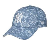New Era Gorra 9Forty MLB Summer AOP YankeesEra Mujer - de Beisbol Hebilla Metal, con Visera Verano Primavera/Verano - Talla única Celeste