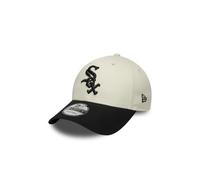 New Era Gorra 9Forty Side Script White SoxEra Mujer/Hombre/Strapback - MLB Cap de Beisbol Curved Brim Hebilla Metal, con Visera Primavera/Verano Verano - Talla única Negro-Blanco Crema