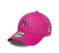 New Era Gorra 9Forty Team Outline YankeesEra Mujer - de algodón Beisbol Curved Brim Cap Hebilla Metal, con Visera Primavera/Verano Verano - Talla única Pink