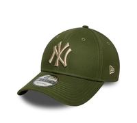 New Era Gorra 9Forty Yankees EssentialEra Visera curva MLB Hebilla de metal Talla única Verde oliva