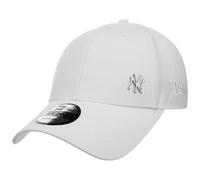New Era Gorra 9Forty Yankees StrapbackEra Mujer/Hombre - de Baseball MLB Cap Hebilla Metal, con Visera Invierno Otoño Primavera Verano Verano/Invierno - Talla única Blanco