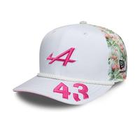 New Era Gorra 9Seventy XX Miami AlpineEra Mujer/Hombre - Curved Brim Cap de Beisbol Snapback, con Visera Verano/Invierno Primavera Verano Otoño Invierno - Talla única Pink-Blanco