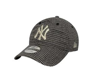 New Era - Gorra 9Twenty® con correa negra con estampado de pie de gallina bicolor, Negro , Talla única