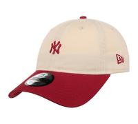New Era Gorra 9Twenty Twotone Mini NY LogoEra Mujer/Hombre - Curved Brim Cap de Beisbol Hebilla Metal, con Visera Verano/Invierno Primavera Verano Otoño Invierno - Talla única Blanco Crema