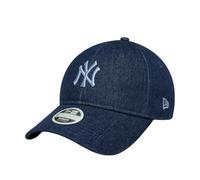 New Era Gorra 9Twenty Wmns Denim YankeesEra Mujer/Strapback - MLB Cap de Beisbol Curved Brim Hebilla Metal, con Visera, Visera Primavera/Verano Verano - Talla única Azul Oscuro