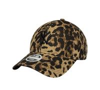 New Era Gorra 9Twenty Wmns Leopard YankeesEra Mujer/Strapback - Curved Brim Cap de Beisbol algodón Hebilla Metal, con Visera Verano/Invierno Primavera Verano Otoño Invierno - Talla única Beige-Negro