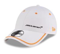 New Era Gorra ajustable 9Forty con ribetes de contraste para hombre, McLaren F1, color blanco, blanco, Taille unique