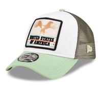 New Era Gorra ajustable con marco A-Frame Trucker - USA Eagle, multicolor, Talla única