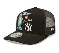 New Era City Graphic Trucker Gorra de béisbol, Negro, Talla única para Hombre