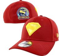 New Era Gorra ajustada con logotipo de Superman James Gunn 39Thirty, rosso, S-M
