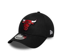 New Era Gorra Chicago Bulls Side Script 9Forty Adjustable M-Crown Negra