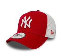 New Era Gorra Clean Twotone Yankees TruckerEra Mujer/Hombre - de Baseball Malla Beisbol Snapback, con Visera Invierno Otoño Primavera Verano Verano/Invierno - Talla única Rojo