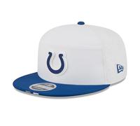 New Era Gorra con cierre trasero 9FIFTY para hombre, color blanco/Royal Indianapolis Colts 2025 NFL Training Camp Split Panel