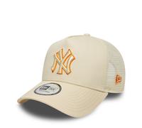New Era Gorra Trucker Outline EF NEYYANEra Mujer/Hombre - Camionero de Beisbol Malla Snapback, con Visera, Visera Verano/Invierno Primavera Verano Otoño Invierno - Talla única Beige