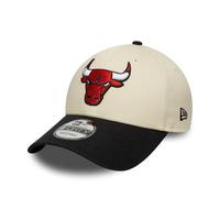 New Era Gorra de béisbol 9Forty de los Chicago Bulls de la NBA para adultos, color beige claro