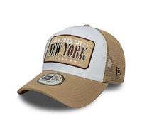 New Era Gorra de béisbol 9Forty Trucker Location para adultos, color beige claro