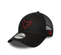 New Era Gorra de béisbol 9Forty Trucker NBA Chicago Bulls Trucker para adultos, color negro