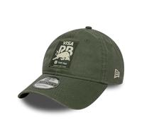 New Era Gorra de béisbol 9Twenty Washed Visa Cash App Racing Bulls para adultos, color verde oscuro