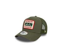 New Era Gorra de béisbol con parche de búfalo New York Destination Trucker para adultos, color verde, talla M