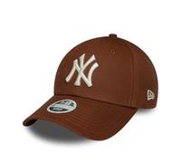 New Era Gorra de béisbol esencial de la MLB de los New York Yankees de la Liga para adultos, color marrón medio
