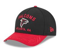 New Era Gorra de béisbol NFL Draft 9FORTY NFL Atlanta Falcons para adultos, color negro, Negro, Talla única