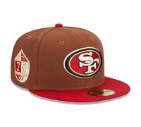 New Era Gorra de béisbol NFL MLB 59Fifty, San Francisco 49ers-marrón, 57-58
