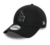New Era Gorra de béisbol Team Outline 9Forty Los Angeles Dodgers Black Evergreen, Negro, M-L