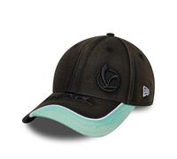 New Era Gorra de béisbol Vespa, color negro y beige, estilo desgastado, ajuste ajustable, producto oficial
