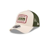 New Era Gorra de Camionero Ajustable Sombrero Malla Snapback Búfalo 1920 Beige Verde