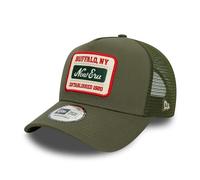 New Era Gorra de Camionero Cierre Ajustable Verano Visera Curvada Buffalo Sombrero Verde