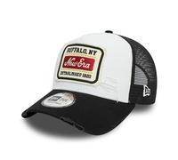 New Era Gorra de Camionero con diseño Desgastado Ajustable Sombrero A-Frame Gorra de béisbol Parche Blanco Negro