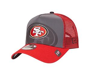 New Era Gorra de malla con marco en A para niños, equipos de la NFL, San Francisco 49ers, 6-12 Years
