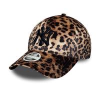 New Era Gorra de piel de leopardo de terciopelo MLB 9FORTY New York Yankees Black Logo