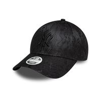 New Era Gorra Elegante para Mujer New York Yankees con Encaje béisbol MLB Sombrero NY 9Forty Verano Negro