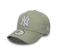 New Era Gorra League ESS E-Frame NY YankeesEra Mujer/Hombre - Curved Brim Cap de Beisbol algodón Snapback, con Visera, Forro Verano/Invierno Primavera Verano Otoño Invierno - Talla única Verde Oliva
