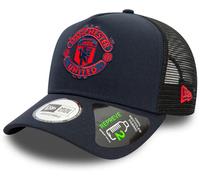 New Era - Gorra Manchester United Crest Seasonal 9FORTY E-Frame Trucker, Unisex, Blue, OSFM