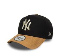 New Era 9Forty Aframe - Gorra de béisbol para adulto, con visera de ante y marco E, color negro