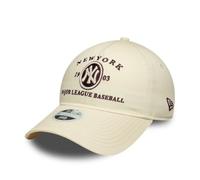 New Era Gorra New York Yankees Heritage 9Twenty A-Frame Beige Claro