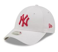 New Era Gorra para Mujer 9Forty MLB York Yankees, Color Blanco/Morado