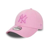 New Era Gorra para niños New York Yankees MLB Accesorio para Aficionados Logotipo Tonal Rosa béisbol Strapback Sombrero Chica Chico
