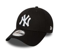New Era Gorra Tioga NY White on BlackEra Mujer/Hombre - Gorras Yankees con Visera, Cerrado por atrás Verano/Invierno - M/L (57-59 cm) Negro