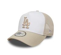 New Era Gorra Trucker ESS Twotone DodgersEra Mujer/Hombre - Camionero de Beisbol Malla Snapback, con Visera, Visera Verano/Invierno Primavera Verano Otoño Invierno - Talla única Beige Claro