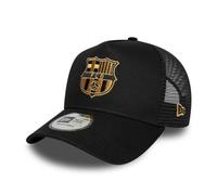 New Era Gorra Trucker FC Barcelona Gold Logo A-Frame Negra