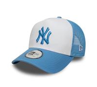 New Era Gorra Trucker MLB Twotone NY YankeesEra Mujer/Hombre - Camionero de Beisbol Malla Snapback, con Visera, Visera Primavera/Verano Verano - Talla única Celeste