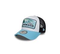 New Era Gorra Trucker Summer Patch MonacoEra Mujer/Hombre/Snapback - Curved Brim Cap de Beisbol Camionero Snapback, con Visera, Visera Primavera/Verano Verano - Talla única Turquesa
